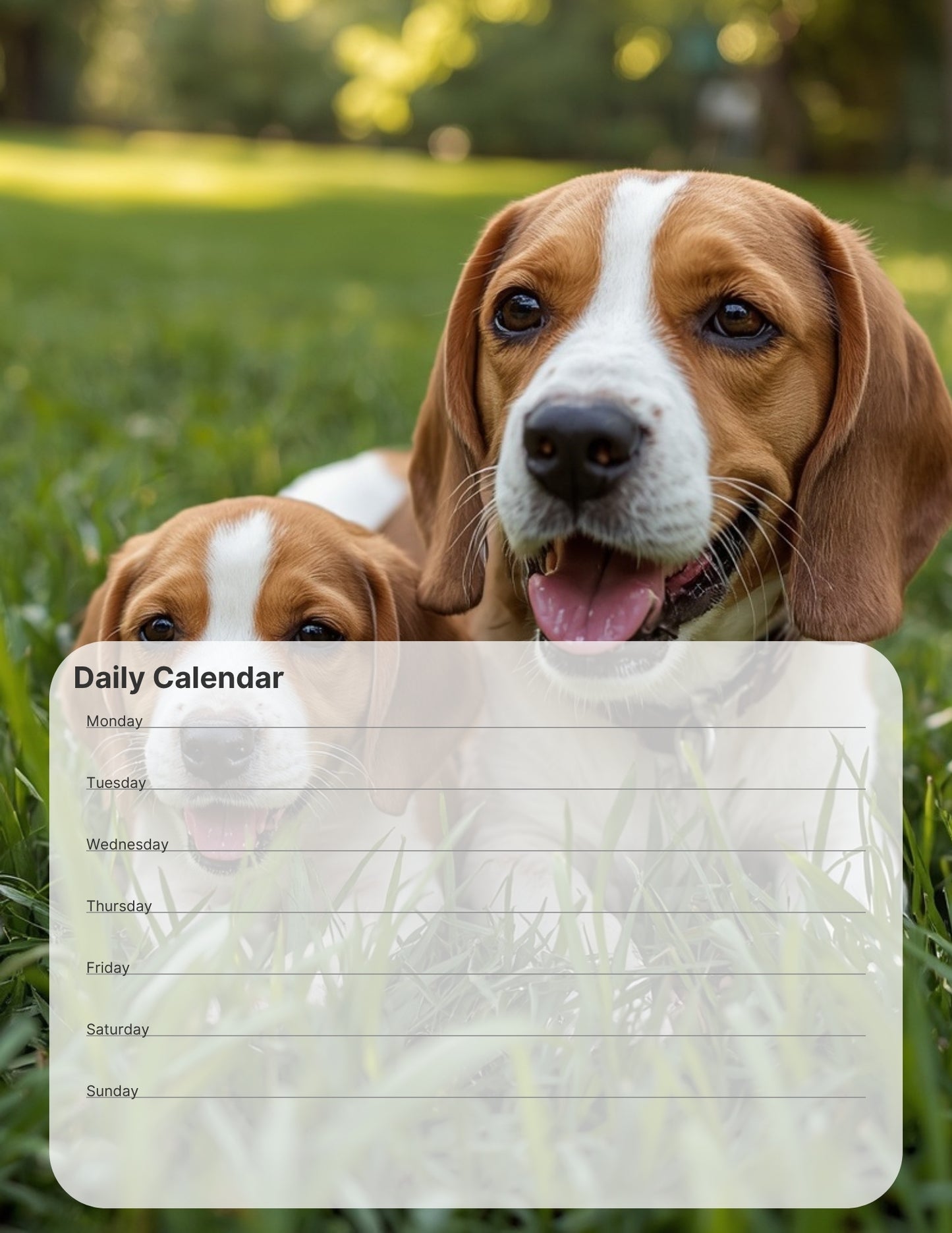Beagle Desktop Magnet/Memo Board