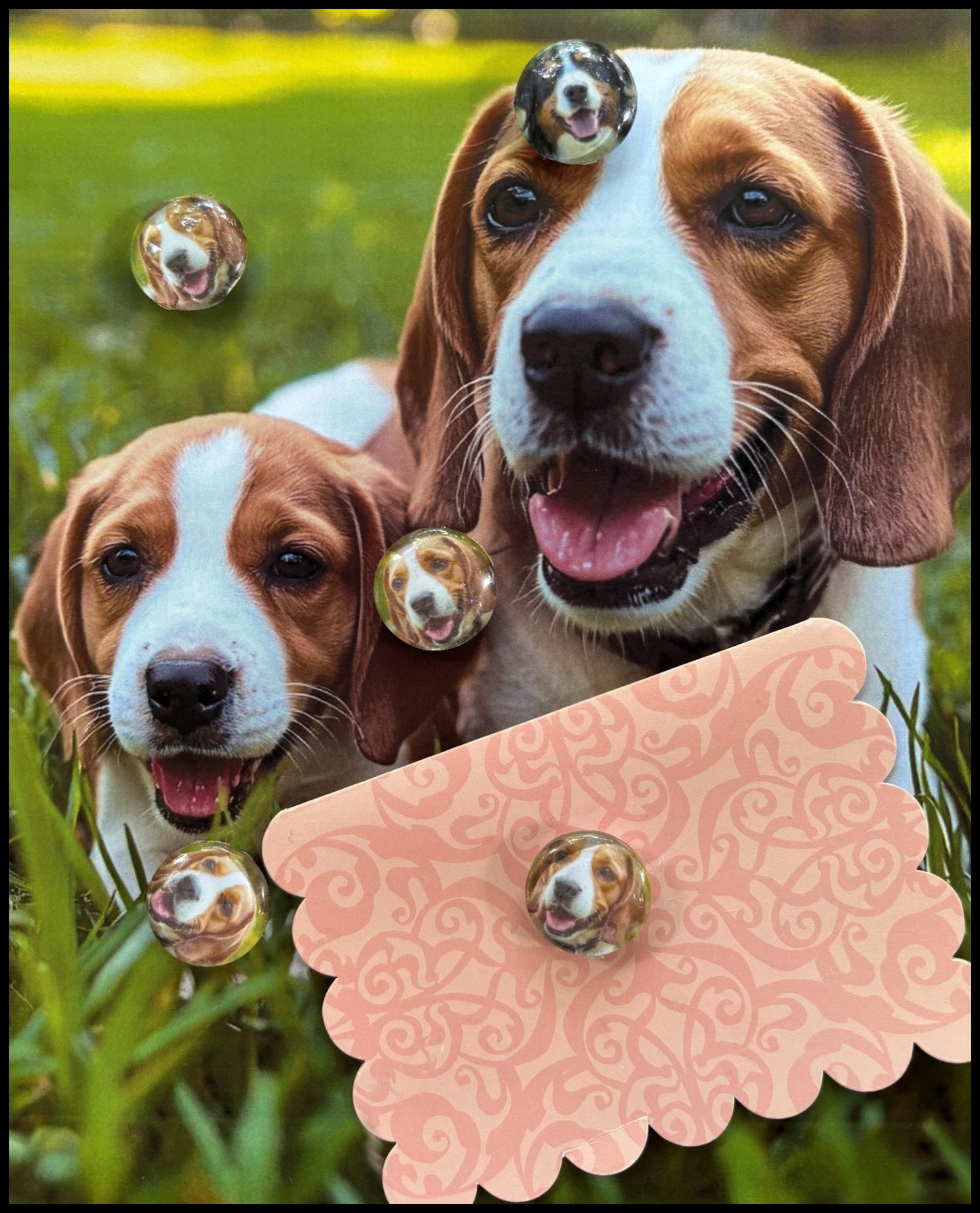 Beagle Desktop Magnet/Memo Board