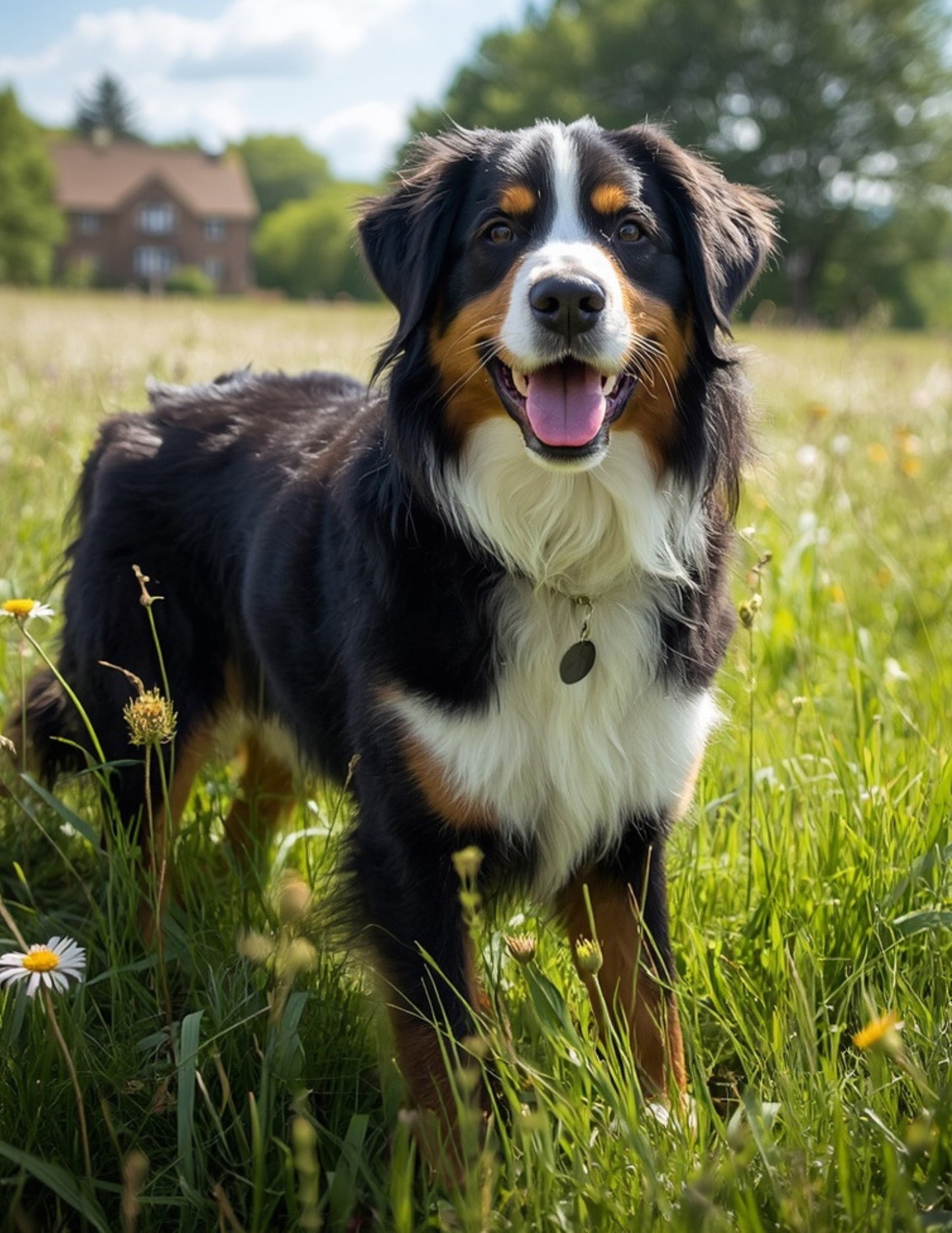 Bernese Mountain Dog Desktop Magnet/Memo Board