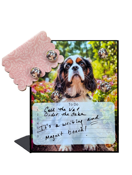 Cavalier King Charles Desktop Magnet/Memo Board