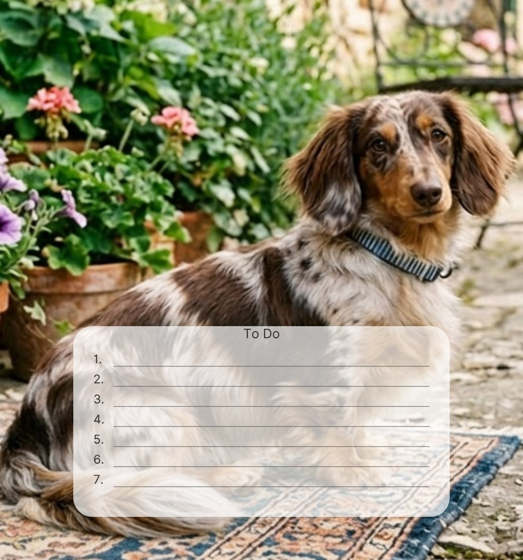 Dachshund Desktop Magnet/Memo Board