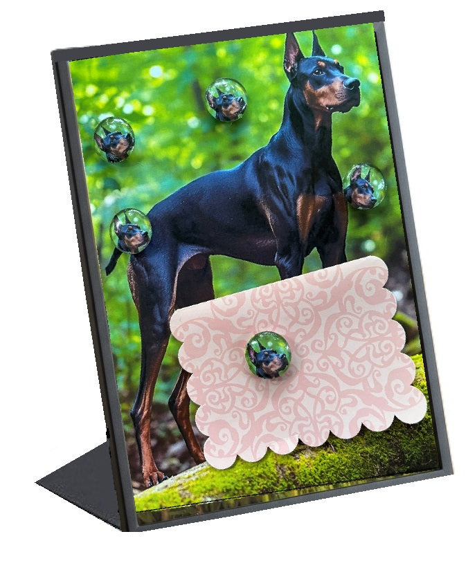 Doberman Pinscher Desktop Magnet/Memo Board