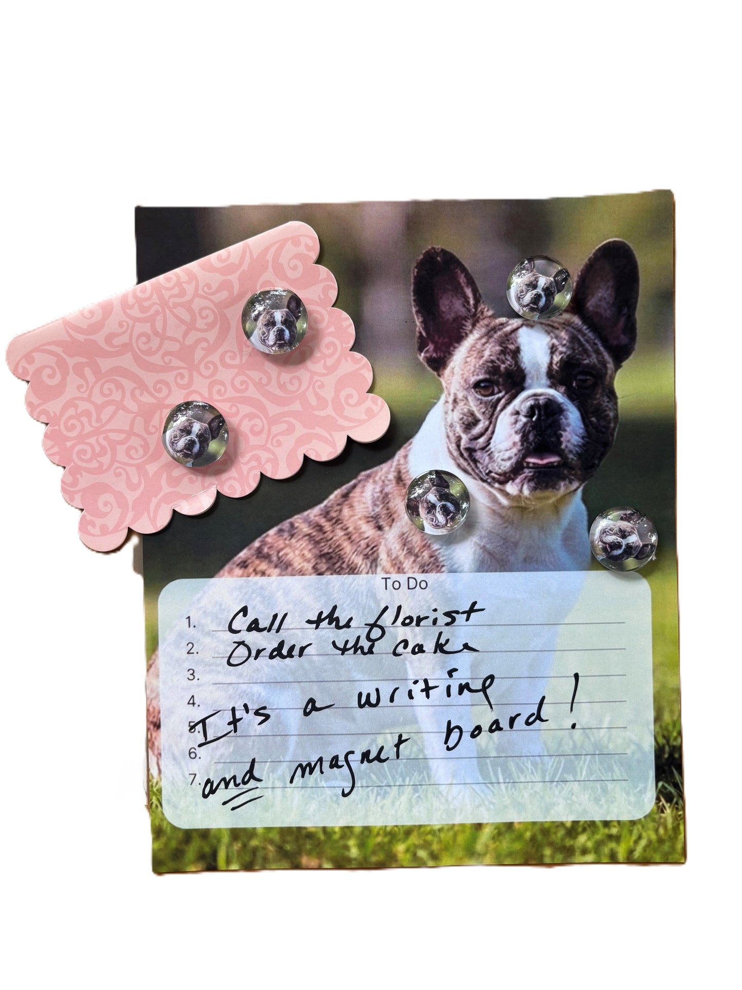 French Bulldog Desktop Magnet/Memo Board