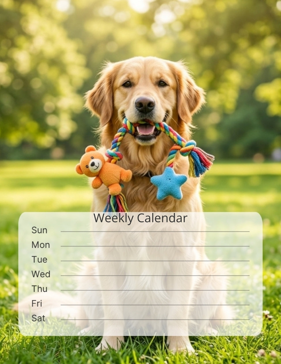 Golden Retriever Desktop Magnet/Memo Board
