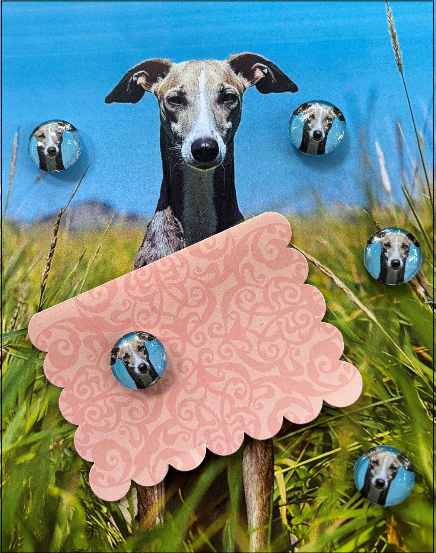 Greyhound Desktop Magnet/Memo Board