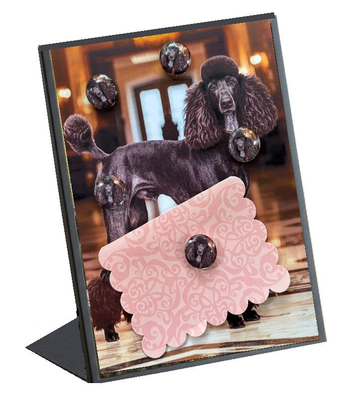 Poodle Desktop Magnet/Memo Board