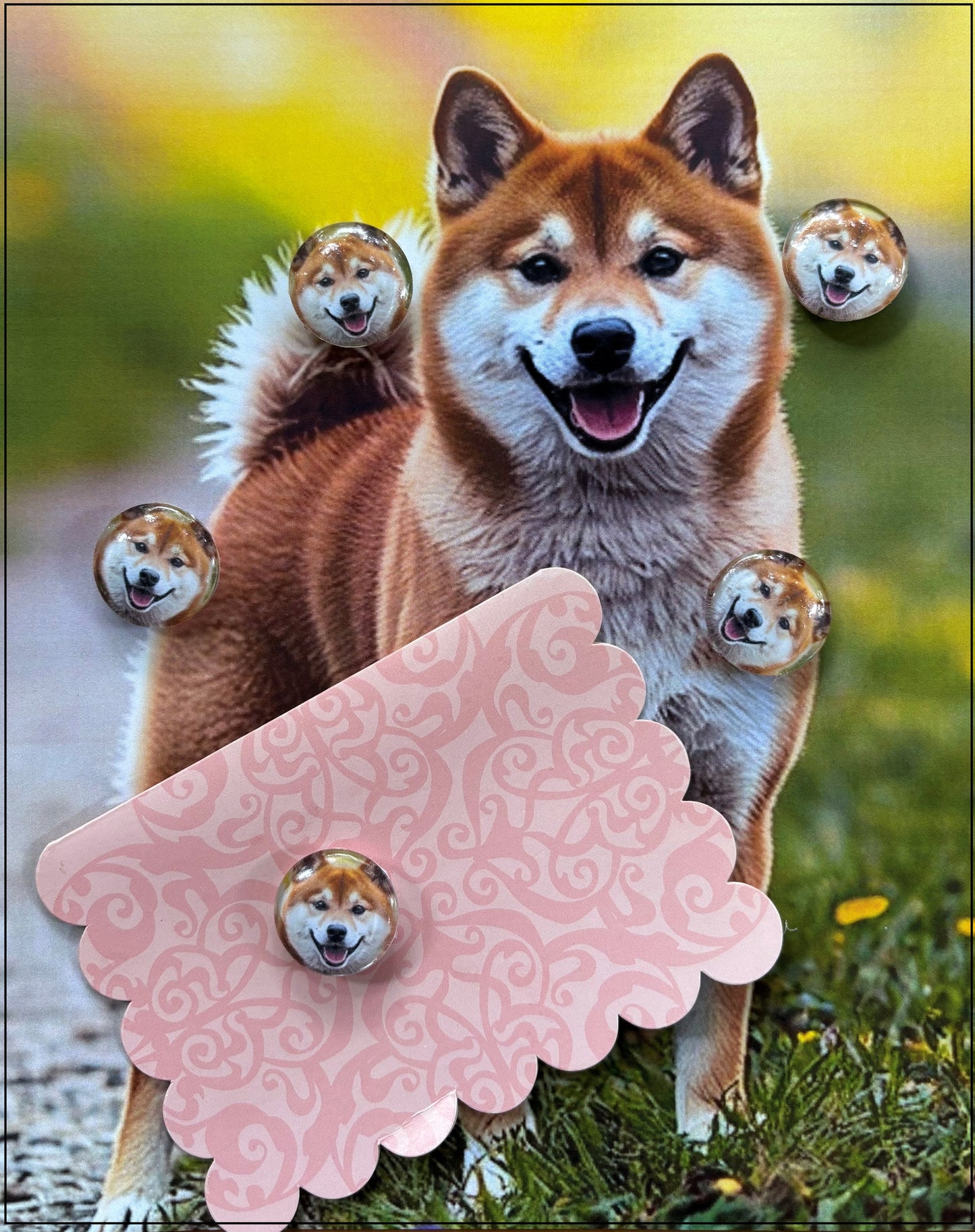 Shiba Lover Desktop Magnet/Memo Board