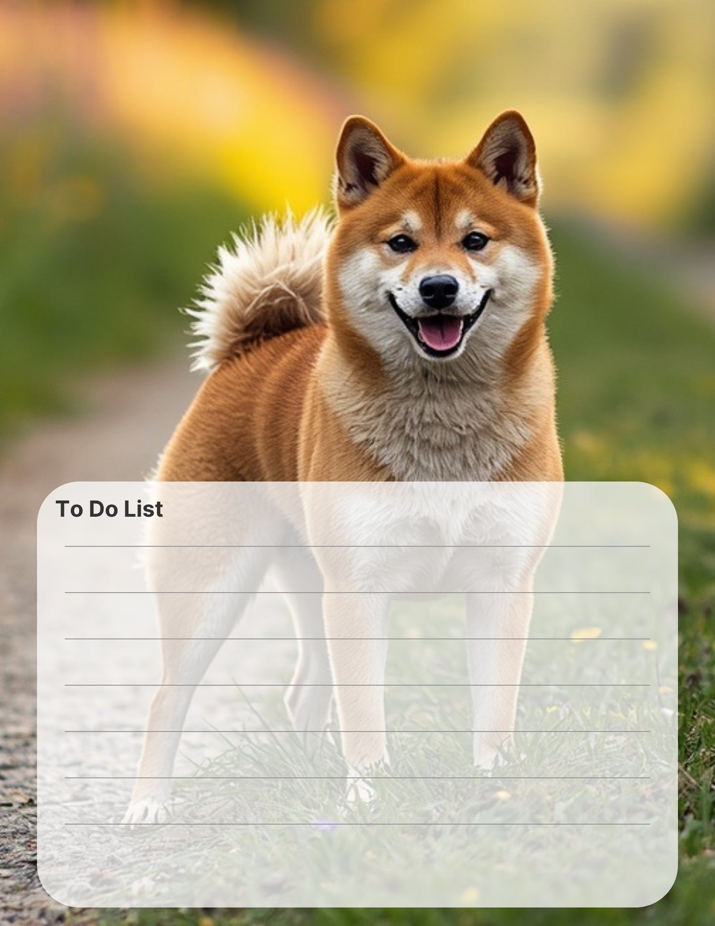 Shiba Lover Desktop Magnet/Memo Board