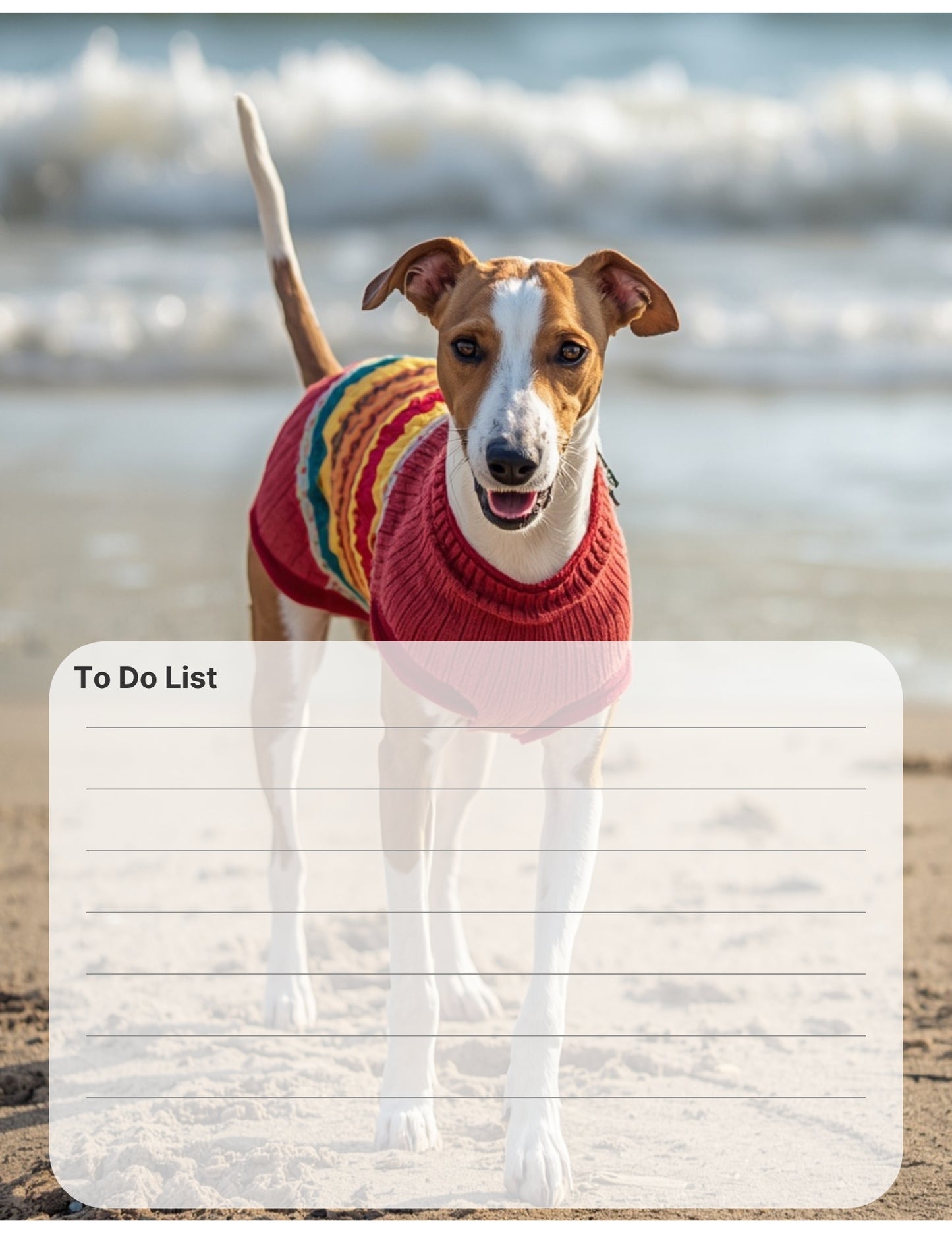 Whippet Lover Desktop Magnet/Memo Board