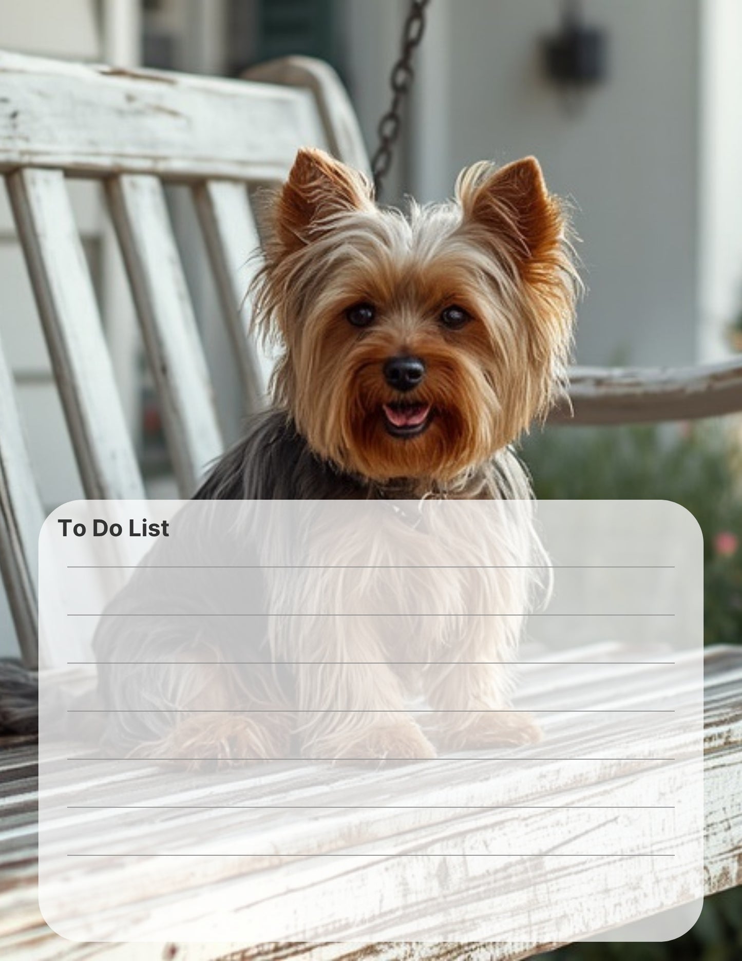 Yorkshire Terrier lover Desktop Magnet/Memo Board